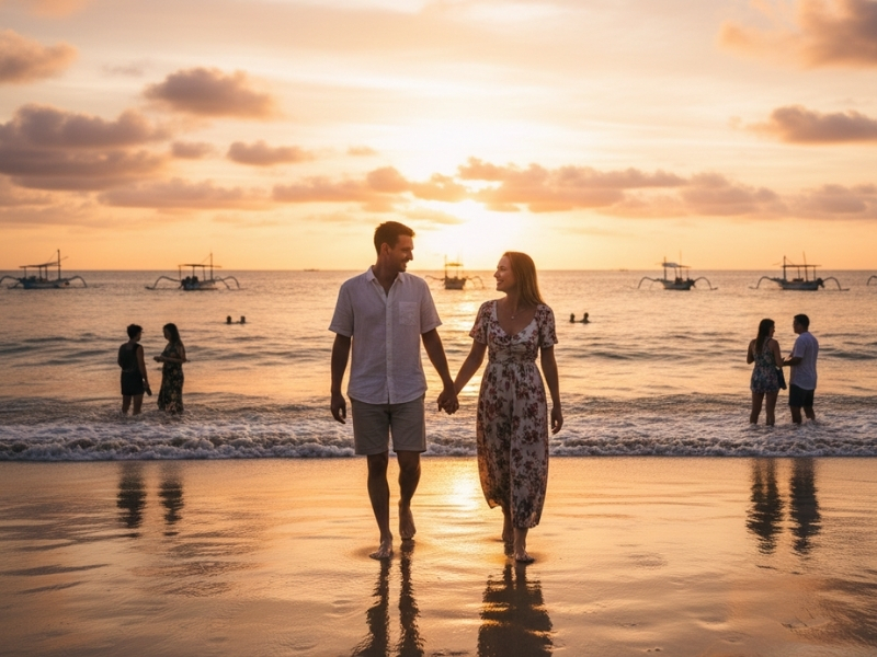 jimbaran beach sunset natya bali tour